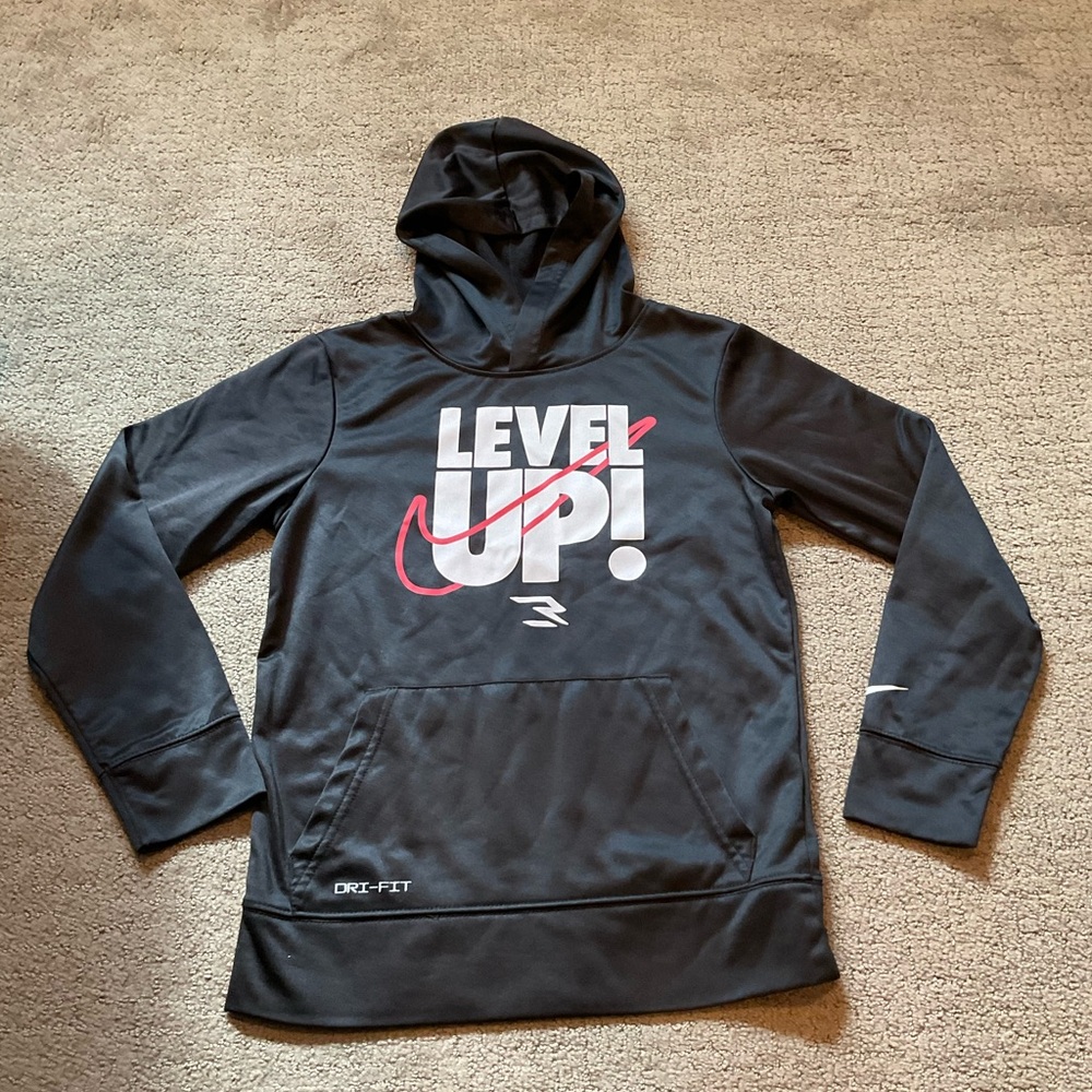 Nike 3BRAND By Russell Wilson Boys M Level Up Graphic Hoodie Black